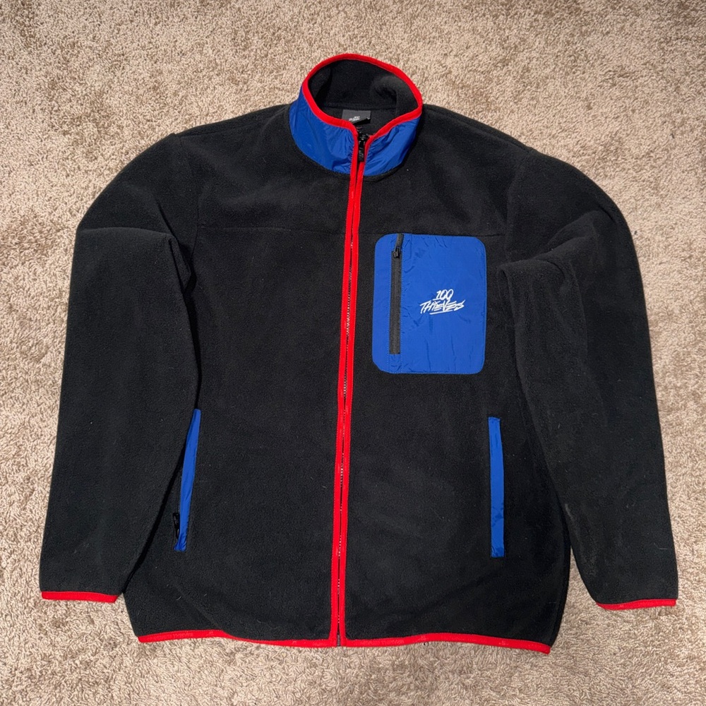 100 Thieves FW22 Black Polar Fleece. Size M